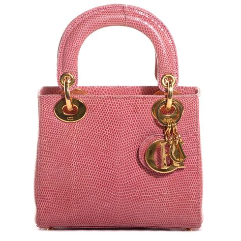 lady dior lizard pink|lady dior handbags.